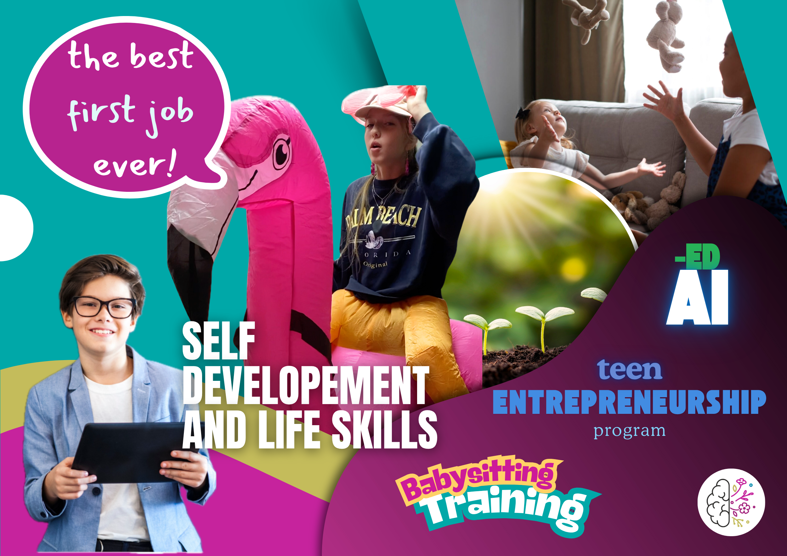 Teen babysitting and business programs