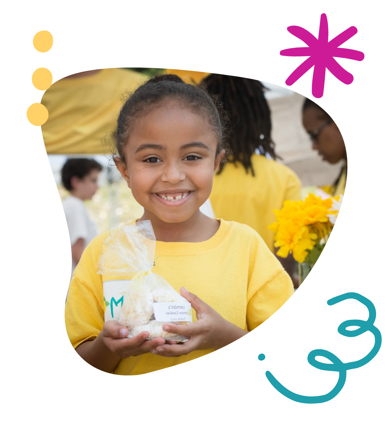 child entrepreneur smiling