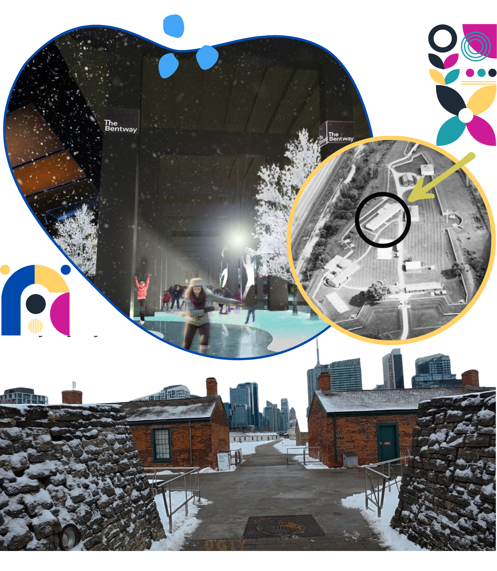 canopy tents in the park for children's business fair